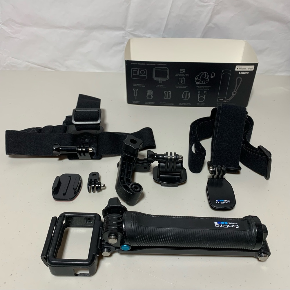 Go Pro Attachment Accessories and original box